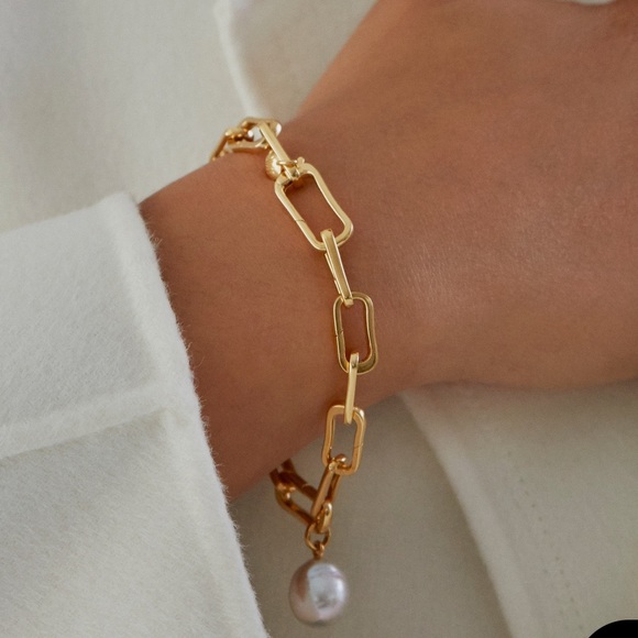 Monica Vinader NWOT Alta Capture Charm Bracelet - Picture 3 of 7